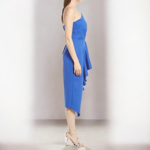 NWT Elliatt Reception Ruffle Strapless Cocktail Midi Dress - Picture 5 of 12